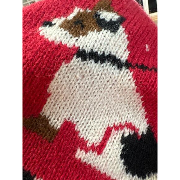 Vintage 1980s Miller’s Sportific Wool Sweater – Red Dog Leash Print - Picture 9 of 9